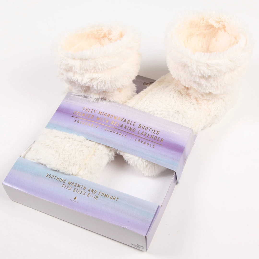 Patina Stores Cozy Lavender Heatable Booties Patina Stores Cozy Lavender Heatable Booties