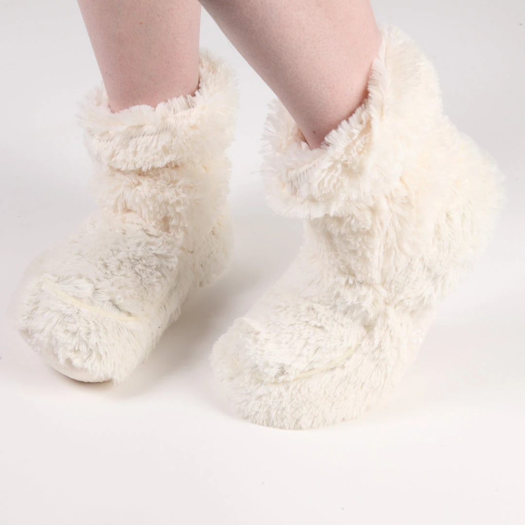 Patina Stores Cozy Lavender Heatable Booties Patina Stores Cozy Lavender Heatable Booties