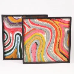 Patina Stores Abstract Embroidery Wall Art Home Goods