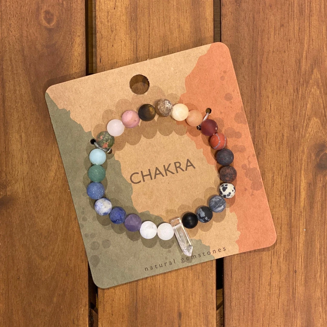 Patina Stores Jewelry Chakra Beaded Bracelet With Crystal Patina Stores Jewelry Chakra Beaded Bracelet With Crystal