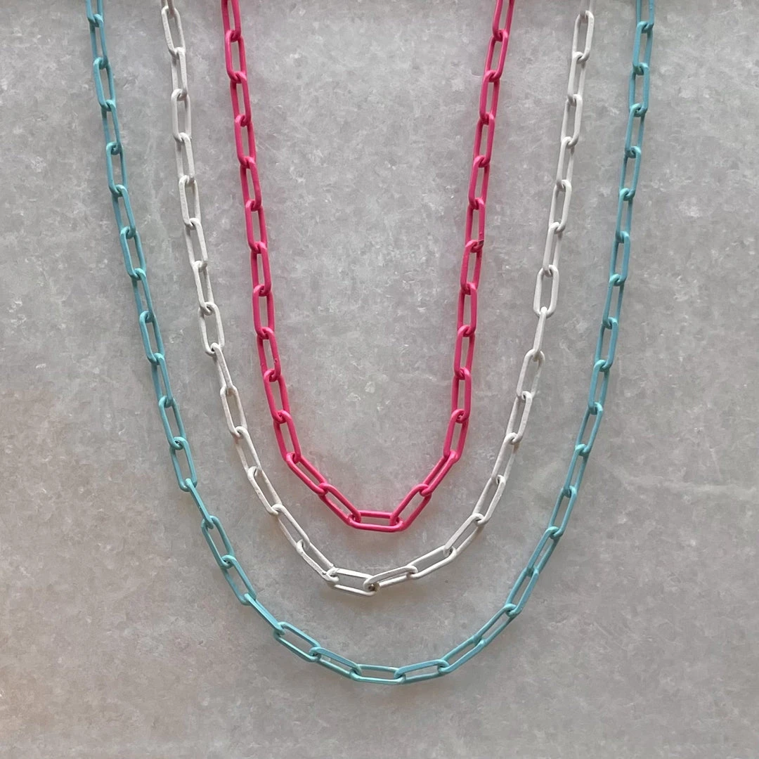 Patina Stores Enamel Paperclip Necklaces Jewelry Patina Stores Enamel Paperclip Necklaces Jewelry