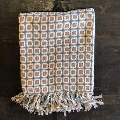 Patina Stores Cotton Embellished Throw Blanket