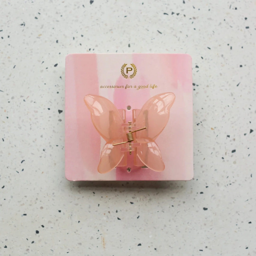 Patina Stores Accessories Pink Butterfly Hair Clip 2 Patina Stores Accessories Pink Butterfly Hair Clip