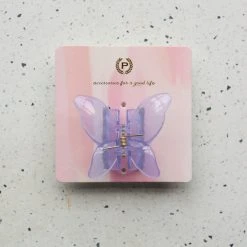 Patina Stores Purple Butterfly Hair Clip