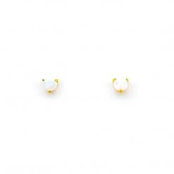 Patina Stores White Opal Stud Earring Jewelry