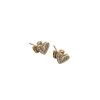 Patina Stores Tiny Crystal Heart Post Earring