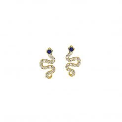 Patina Stores Pave Serpent Earring Jewelry