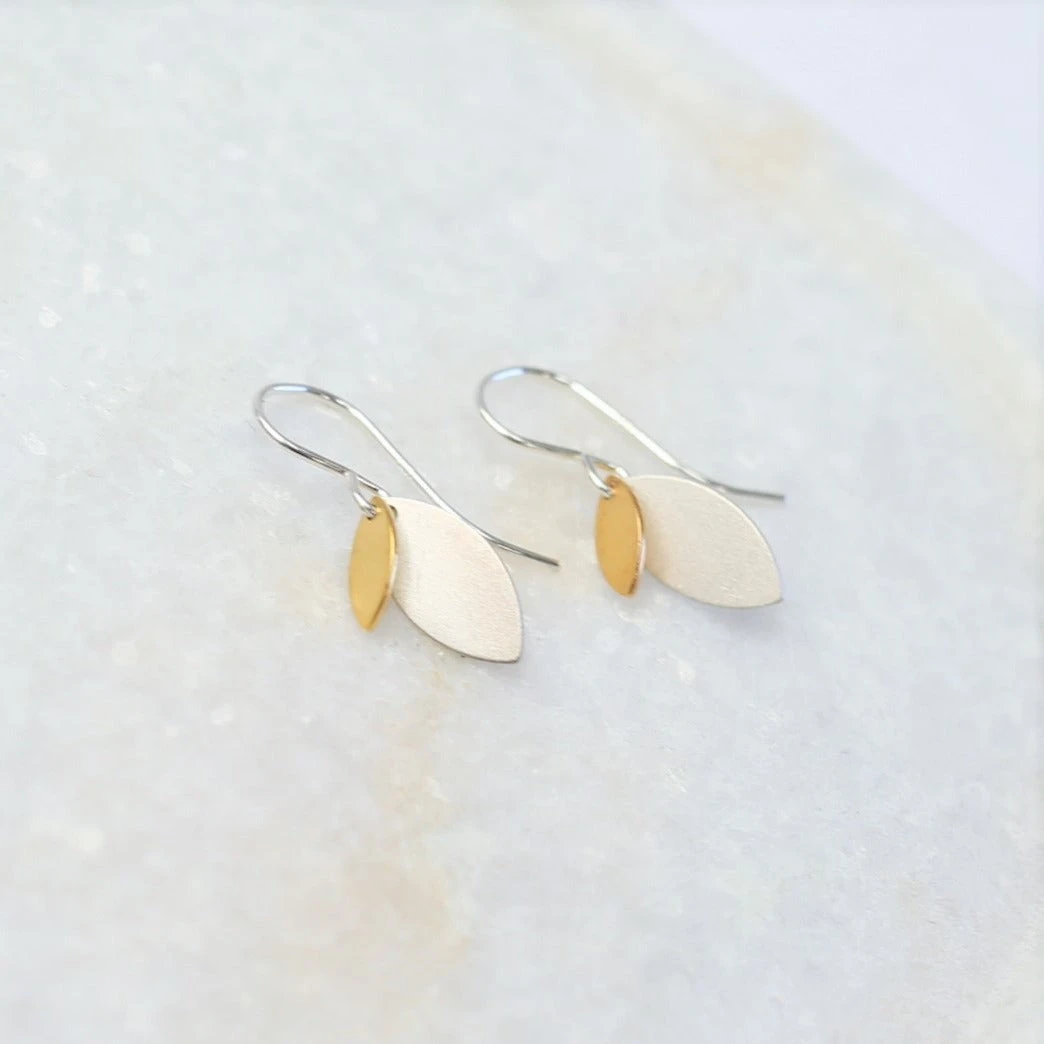 Patina Stores Mixed Metal Double Teardrop Earring Patina Stores Mixed Metal Double Teardrop Earring