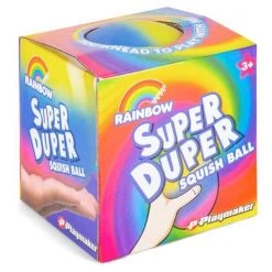 Patina Stores Super Duper Rainbow Squish 4" Ball