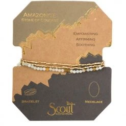 Patina Stores Jewelry Amazonite Stone Beaded Wrap Bracelet