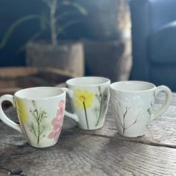 Patina Stores Kitchen Floral Embossed Mug