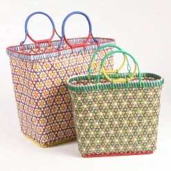 Patina Stores Bright Multicolored Market Baskets Garden 8 Patina Stores Bright Multicolored Market Baskets Garden