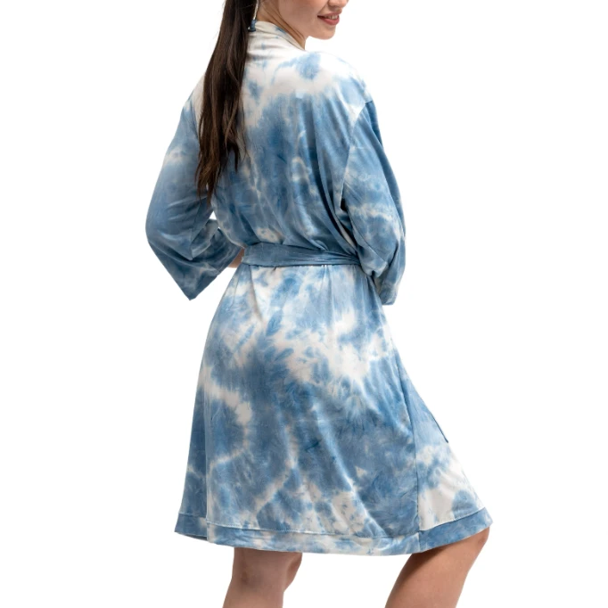 Patina Stores Blue Tie-Dye Robe Gifts For Her 2 Patina Stores Blue Tie-Dye Robe Gifts For Her