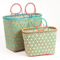 Patina Stores Bright Multicolored Market Baskets Garden 9 Patina Stores Bright Multicolored Market Baskets Garden