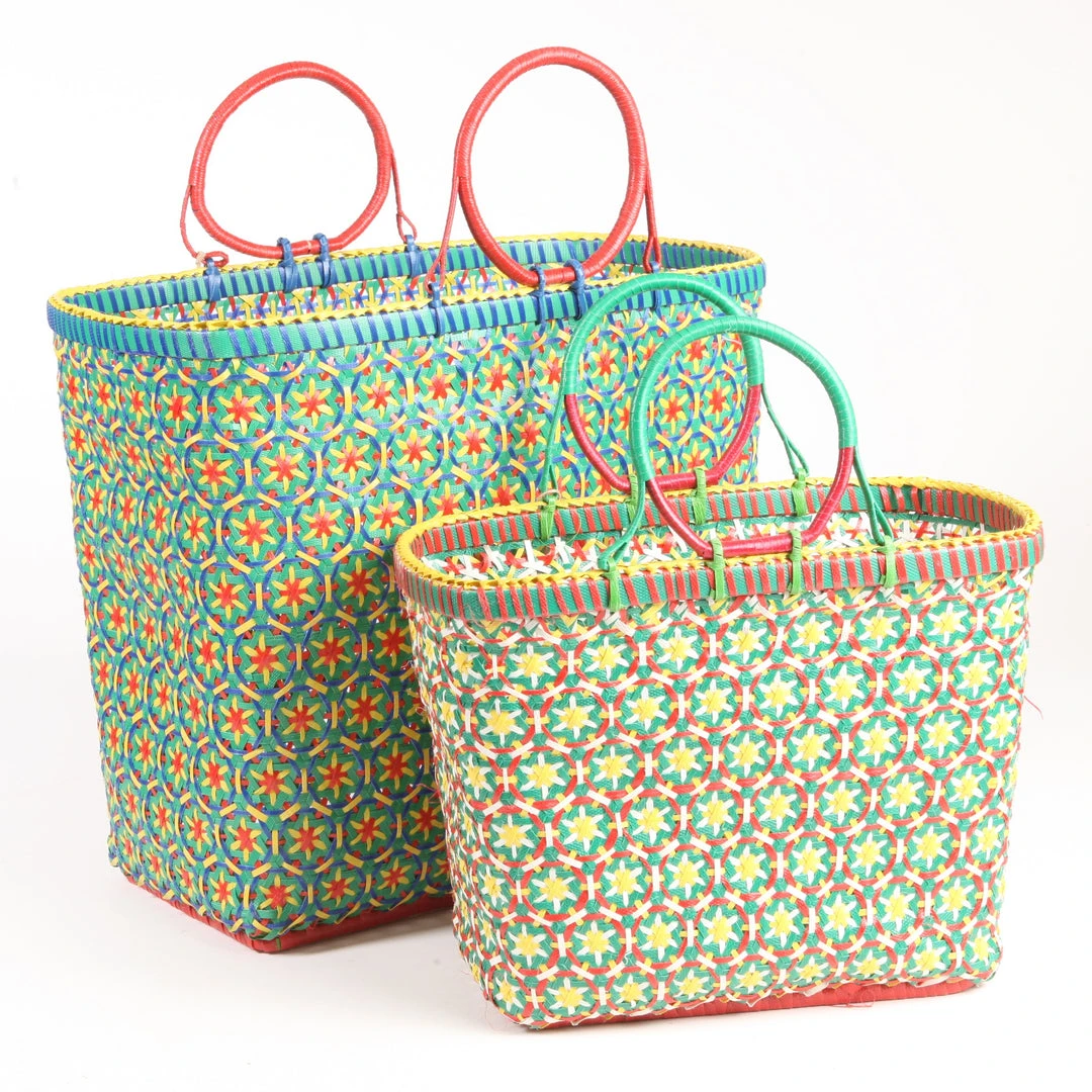 Patina Stores Bright Multicolored Market Baskets Garden Patina Stores Bright Multicolored Market Baskets Garden