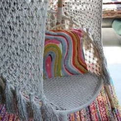 Patina Stores Cotton Ring Chair W/ Canopy 4 Patina Stores Cotton Ring Chair W/ Canopy