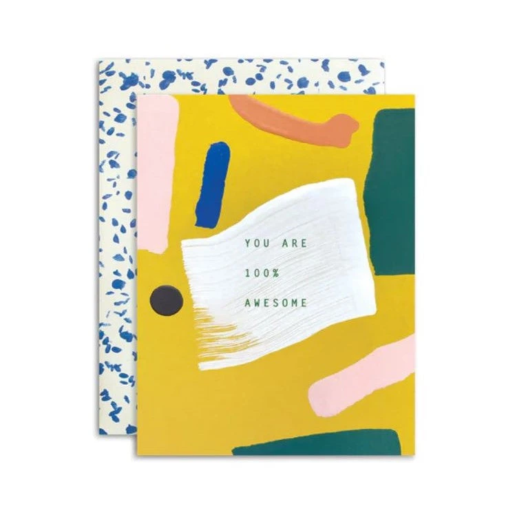 Patina Stores Friendship & Blank Cards 100% Awesome Card Patina Stores Friendship & Blank Cards 100% Awesome Card