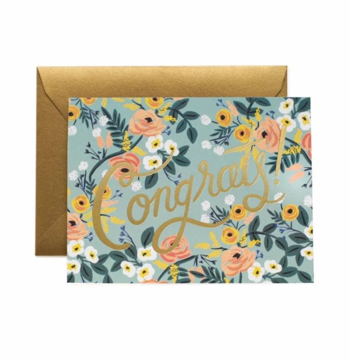 Patina Stores Blue Meadow Congrats Card Patina Stores Blue Meadow Congrats Card