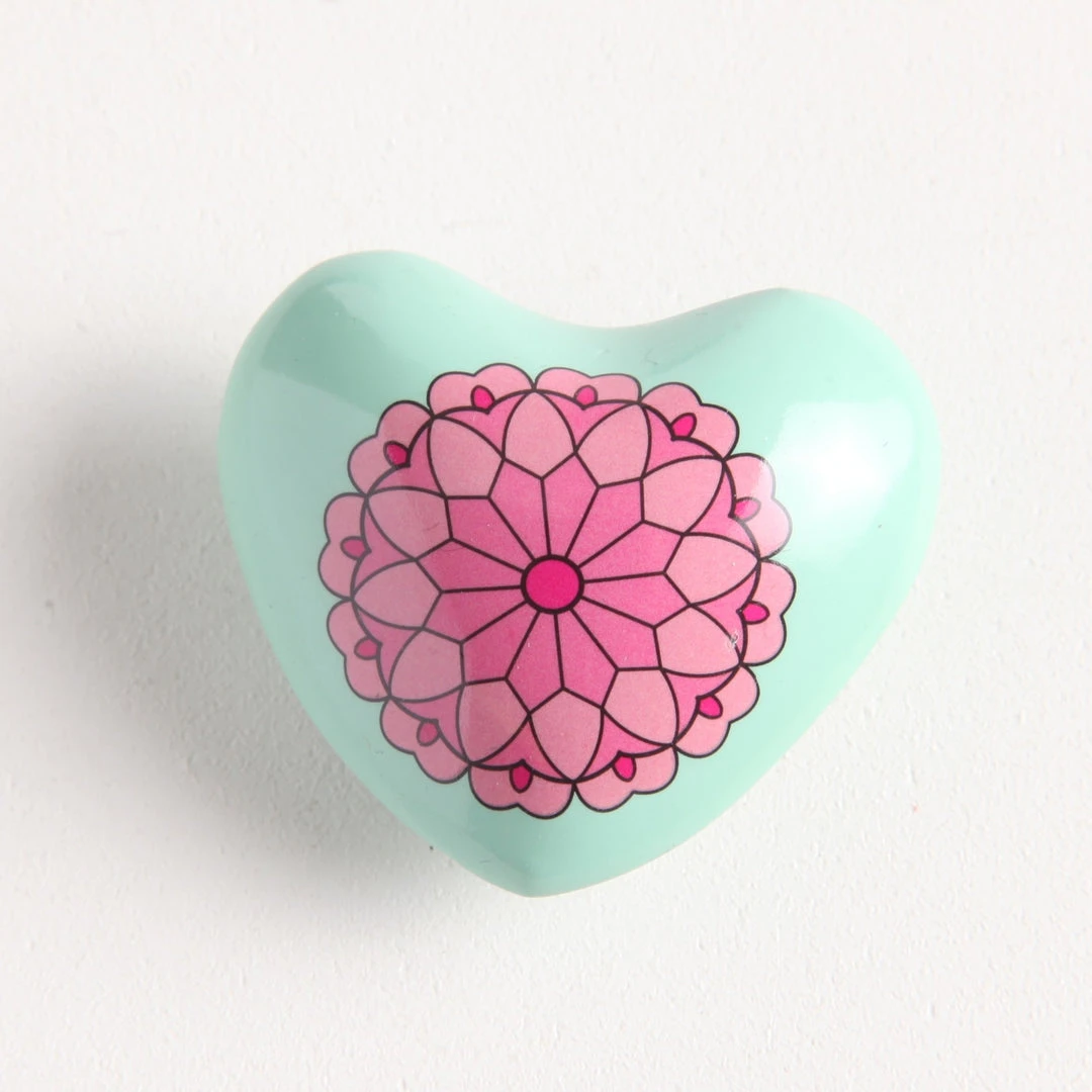 Patina Stores Painted Heart Chime Patina Stores Painted Heart Chime