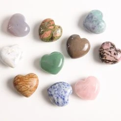 Patina Stores Polished Mineral Hearts Mystic