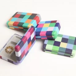 Patina Stores Women Plaid Jewelry Travel Case