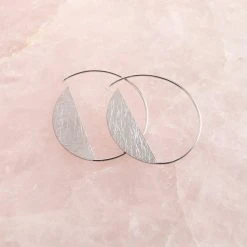 Patina Stores Jewelry Silver Half Moon Earring