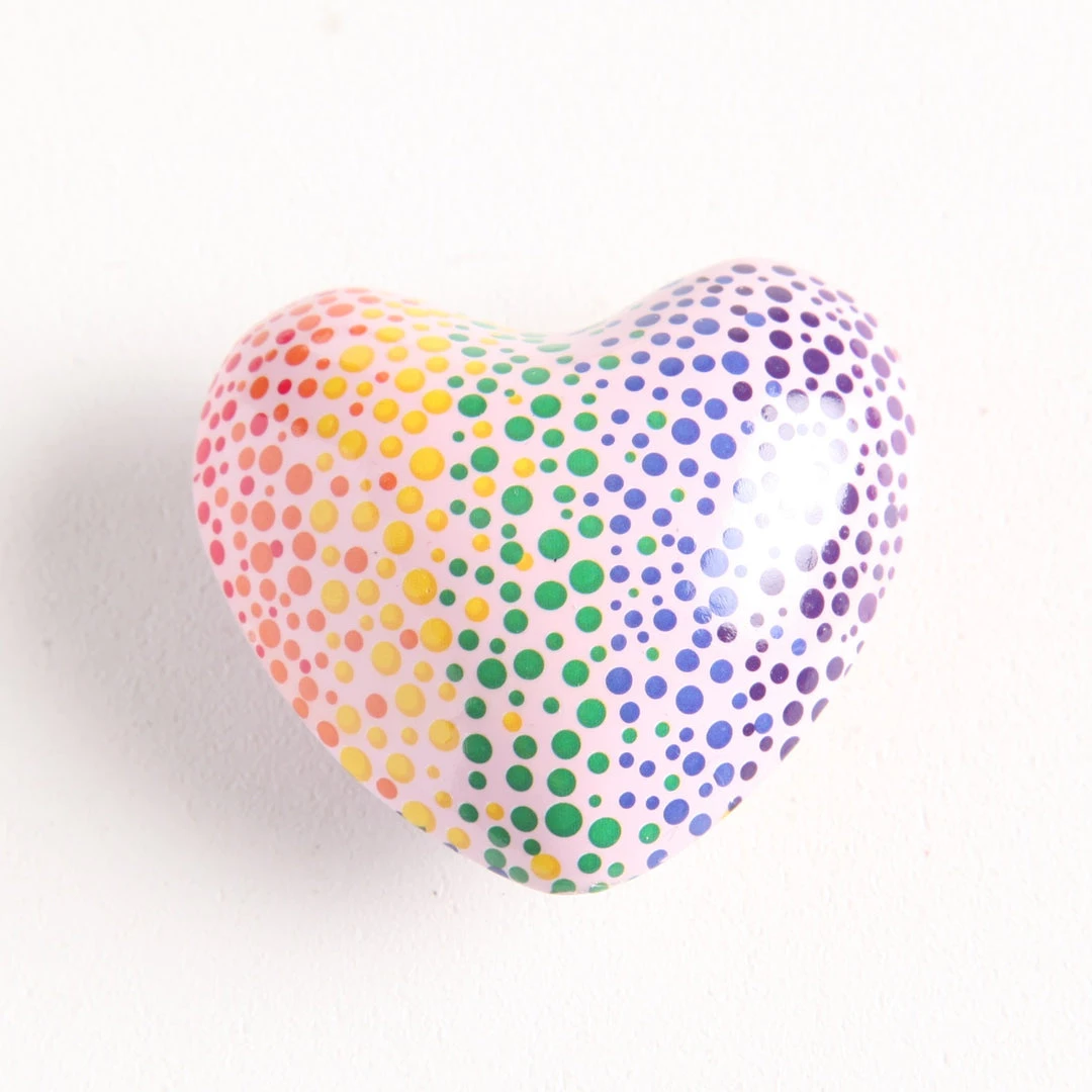 Patina Stores Painted Heart Chime Patina Stores Painted Heart Chime