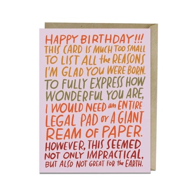 Patina Stores Ream Of Paper Birthday Card Cards & Wrap 1 Patina Stores Ream Of Paper Birthday Card Cards & Wrap