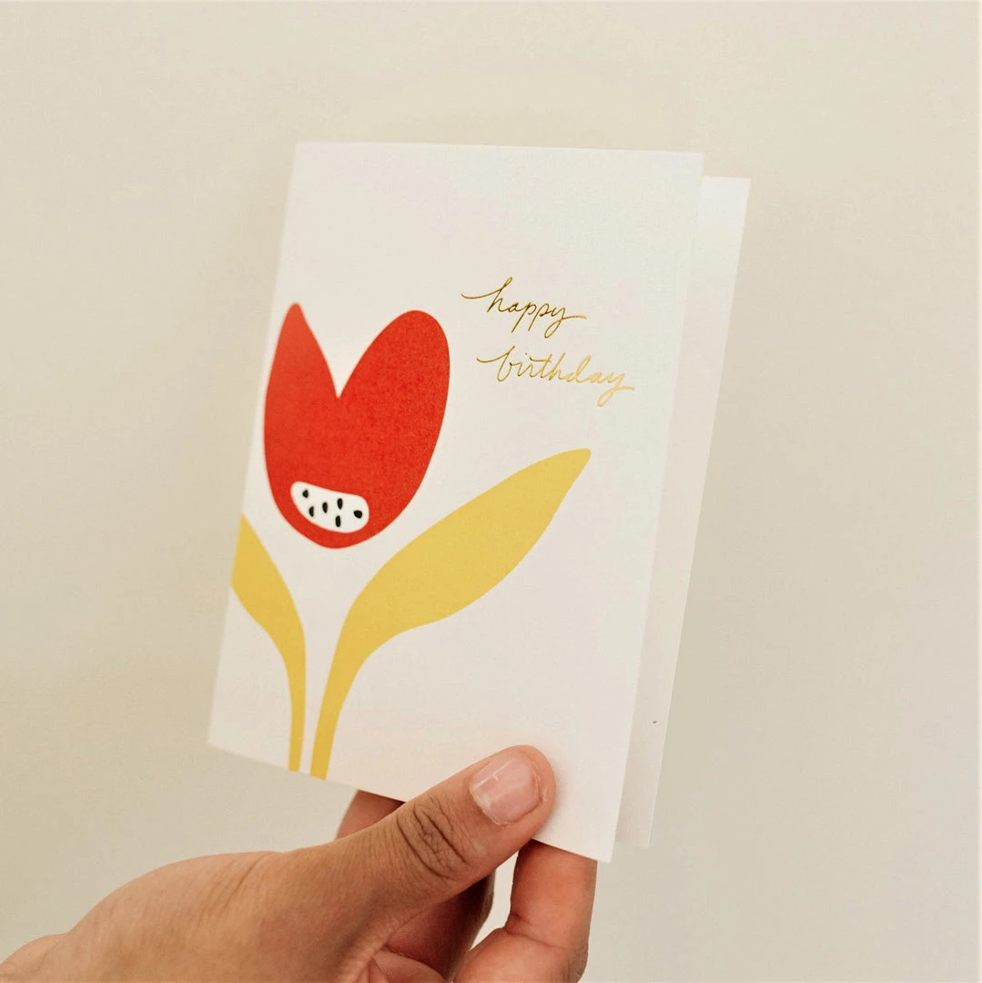 Patina Stores Cards & Wrap Abstract Tulip Birthday Card Patina Stores Cards & Wrap Abstract Tulip Birthday Card