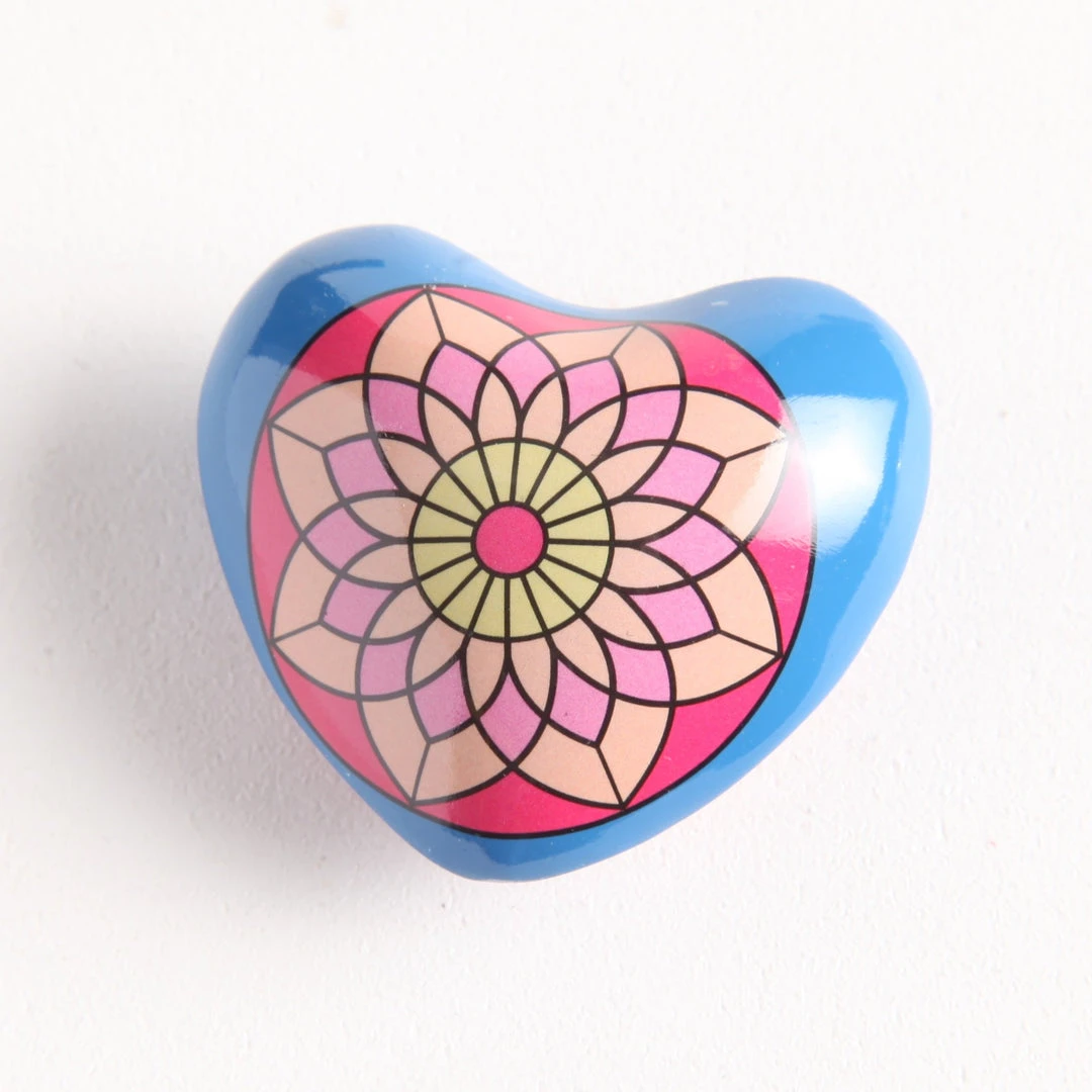 Patina Stores Painted Heart Chime Patina Stores Painted Heart Chime