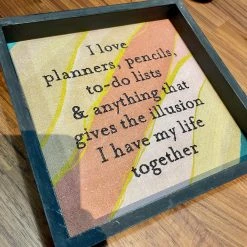 Patina Stores I Love Pencils & Planners Wall Art Graduation Gifts