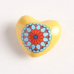 Patina Stores Painted Heart Chime 6 Patina Stores Painted Heart Chime