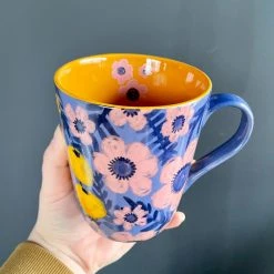 Patina Stores Floral Fruit Mugs Kitchen