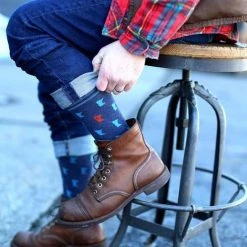 PATINA STORES Sales 17 Patina Stores Men's Navy MN Socks