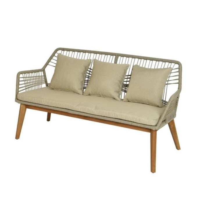 Patina Stores Furniture & Rugs Seville Beige Rope Bench Patina Stores Furniture & Rugs Seville Beige Rope Bench