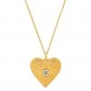 Patina Stores Jewelry Evil Eye Heart Necklace