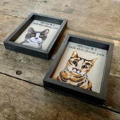 Patina Stores Home Goods Talk Shit About You Cat Wall Art