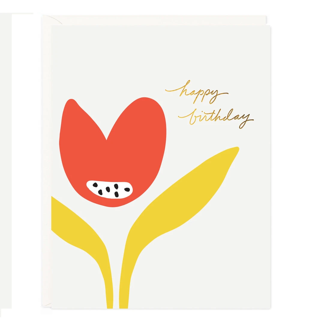 Patina Stores Cards & Wrap Abstract Tulip Birthday Card Patina Stores Cards & Wrap Abstract Tulip Birthday Card