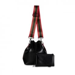 Patina Stores Accessories Black Bucket Bag