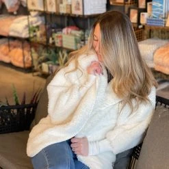 Patina Stores Gifts For Her White Cozy Wrap